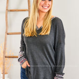 On the Same Page Top - LAST ONES FINAL SALE