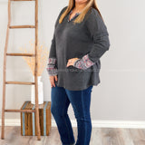 On the Same Page Top - LAST ONES FINAL SALE