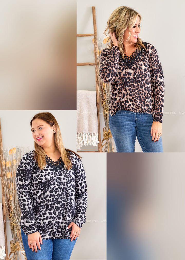 Worth the Chase Top -2 Colors - LAST ONES FINAL SALE