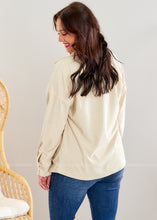 Load image into Gallery viewer, Corduroy Cuteness Shacket - Cream - FINAL SALE
