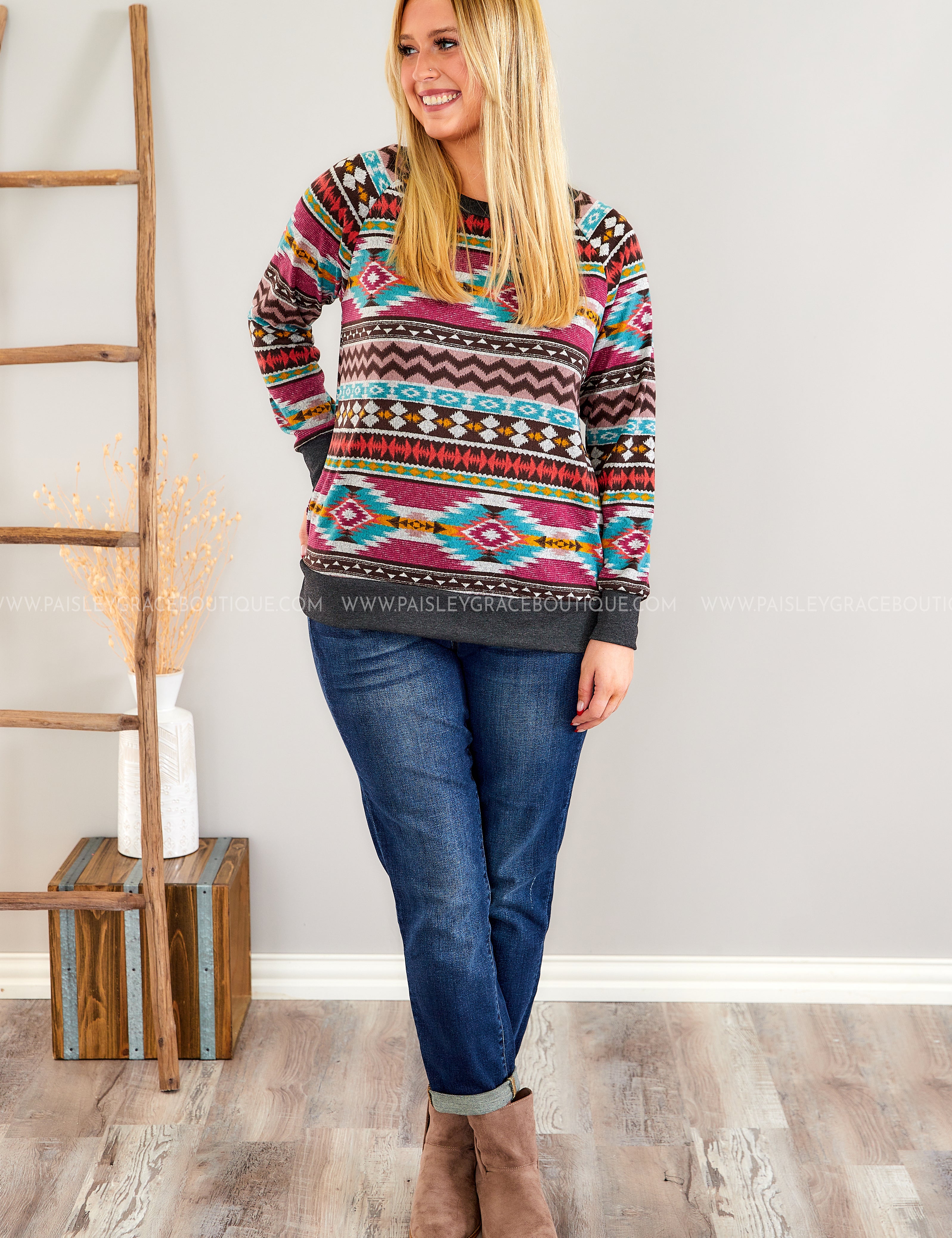 Happy To Be Here Sweater - LAST ONES FINAL SALE
