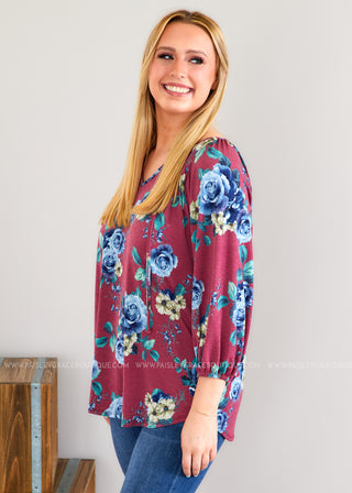 Falling for Floral Top - FINAL SALE