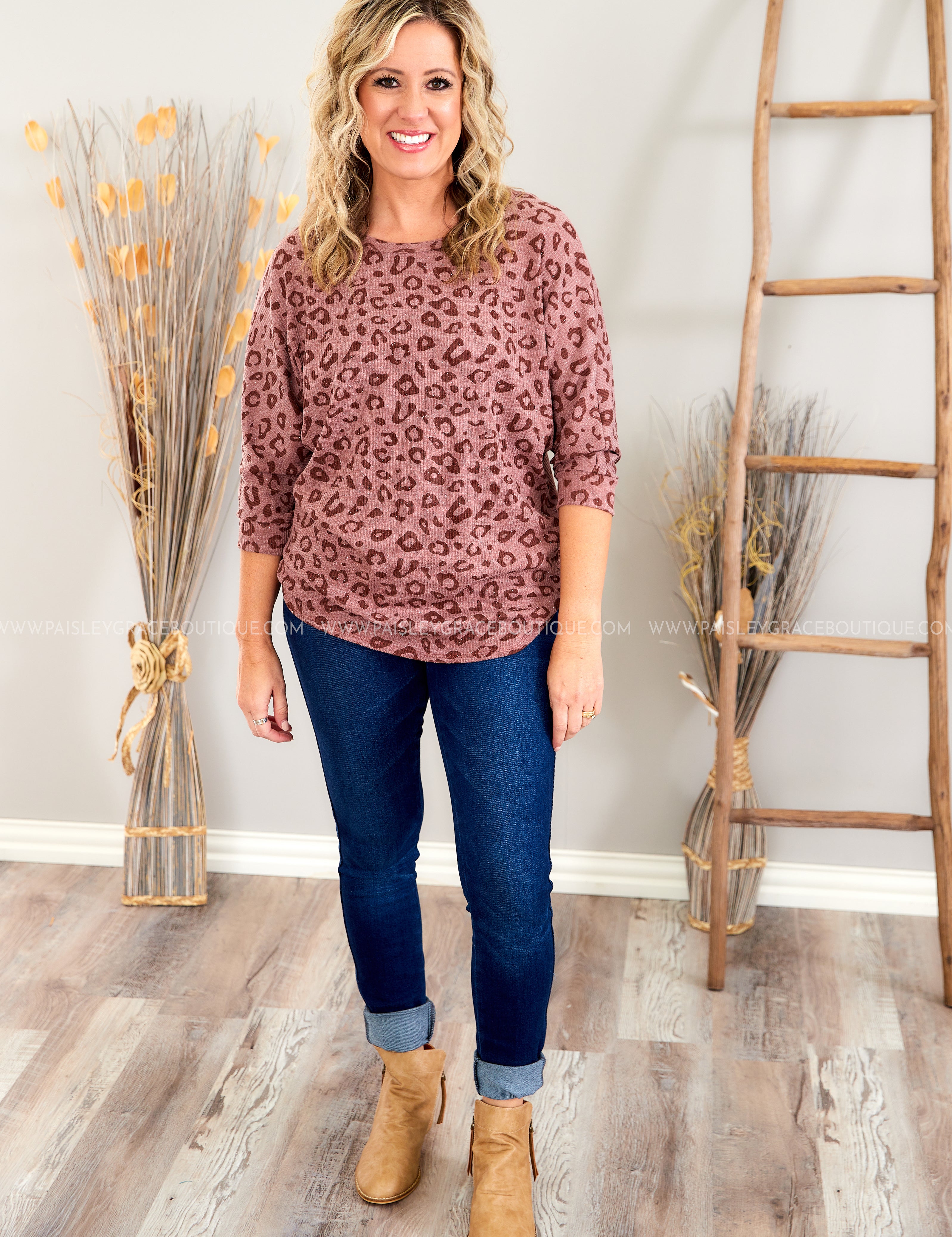 Delightful Ways Top - Burgundy* LAST ONES FINAL SALE *