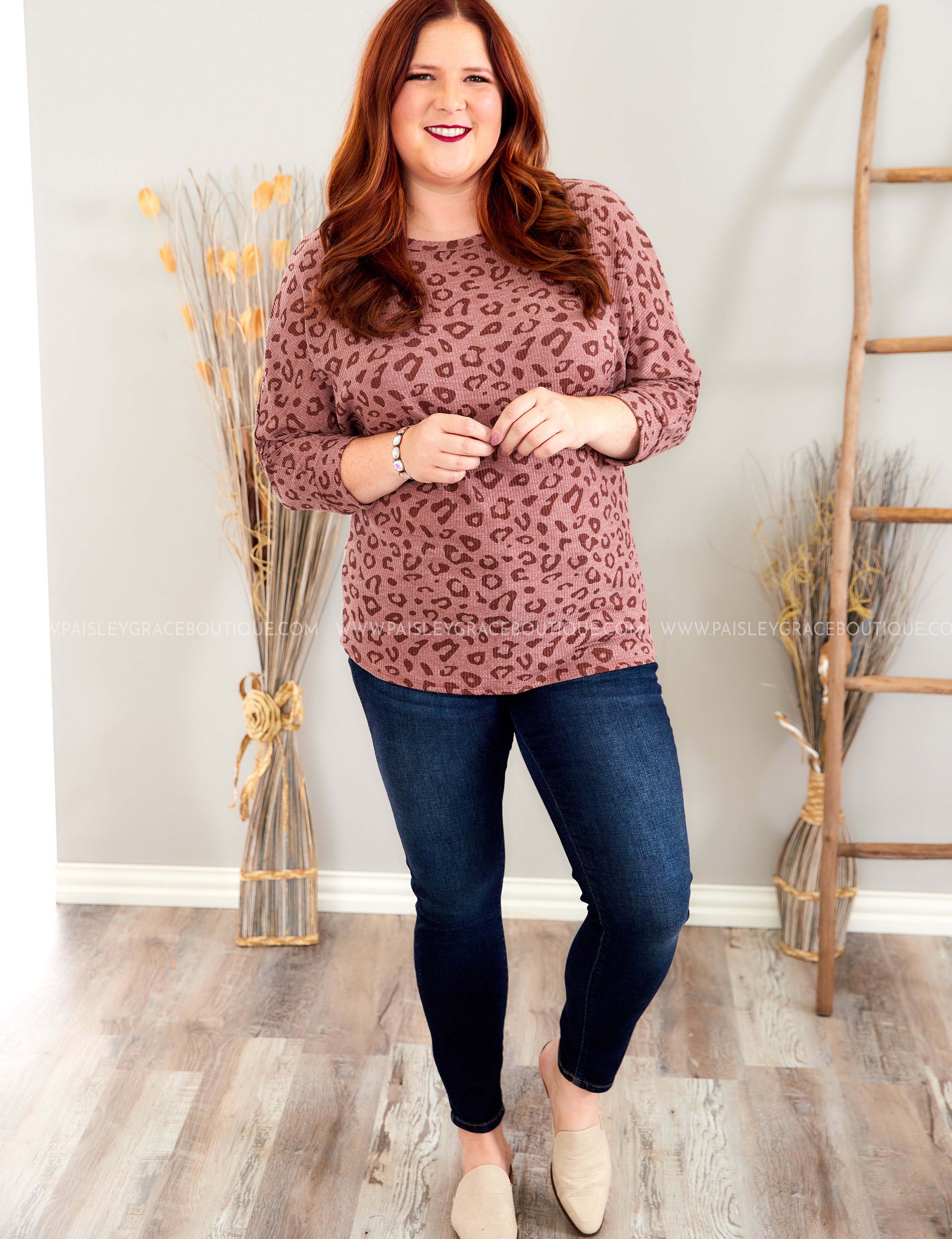 Delightful Ways Top - Burgundy* LAST ONES FINAL SALE *