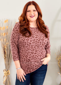 Delightful Ways Top - Burgundy - FINAL SALE CLEARANCE
