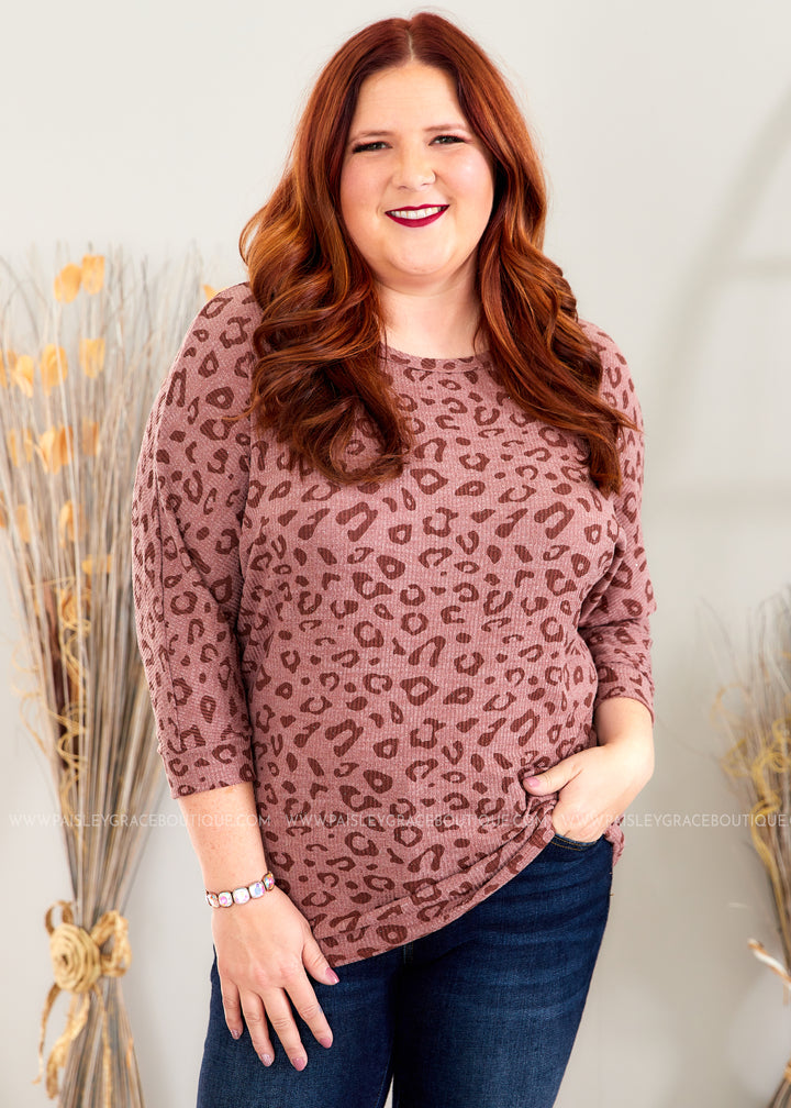 Delightful Ways Top - Burgundy - FINAL SALE CLEARANCE