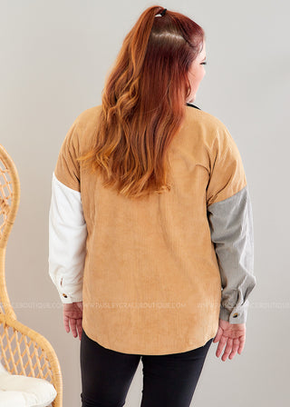 Streets of New York Shacket - Mocha/Black - LAST ONES FINAL SALE