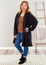 Load image into Gallery viewer, Giving Me Your Weekends Cardigan - Black - FINAL SALE
