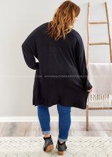 Load image into Gallery viewer, Giving Me Your Weekends Cardigan - Black - FINAL SALE

