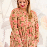Saraphine Top - Taupe - LAST ONES FINAL SALE