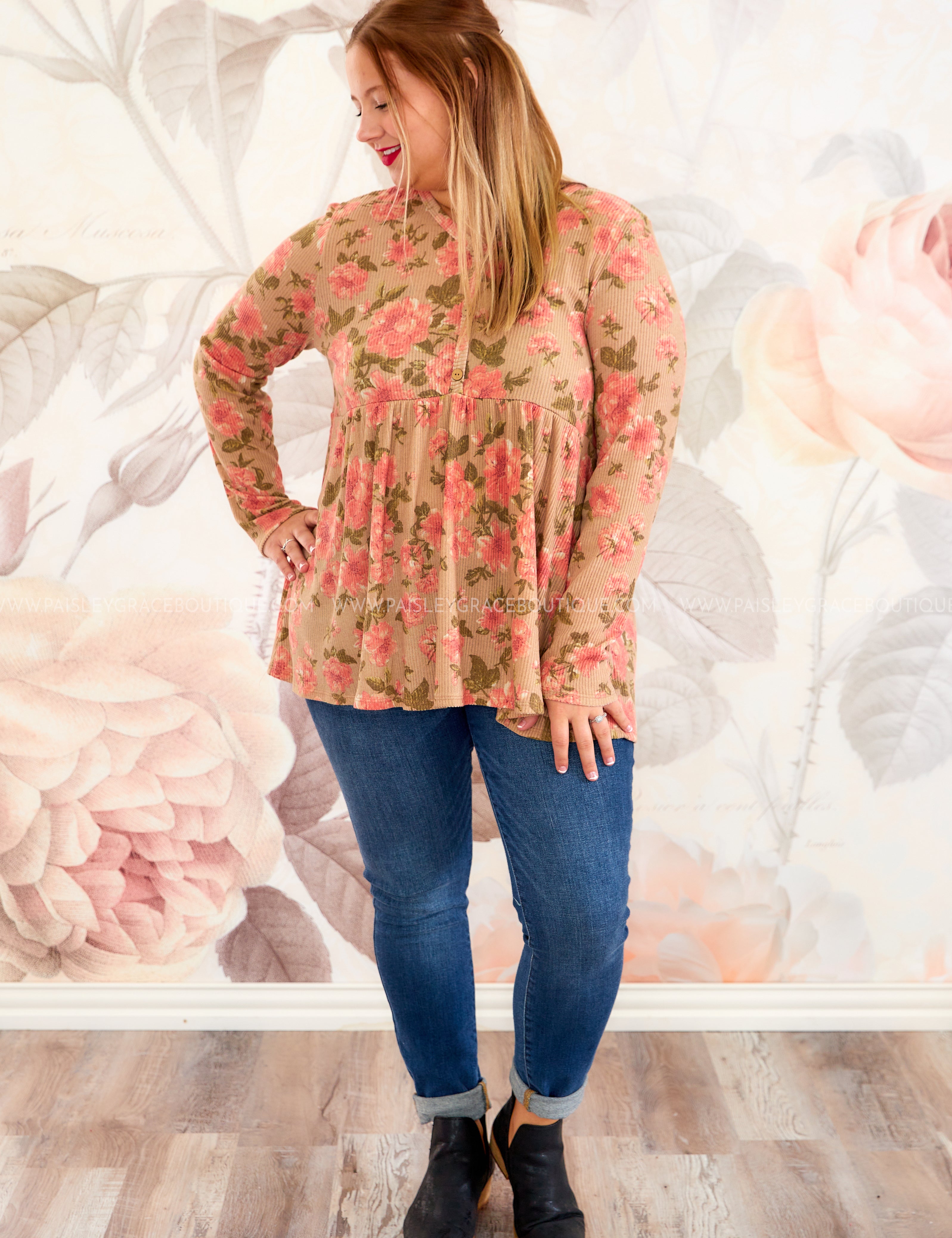 Saraphine Top - Taupe - LAST ONES FINAL SALE