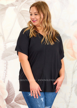 Nessa Top - Black - FINAL SALE