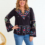 What a Feeling Top - Black - LAST ONES FINAL SALE