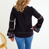 What a Feeling Top - Black - LAST ONES FINAL SALE