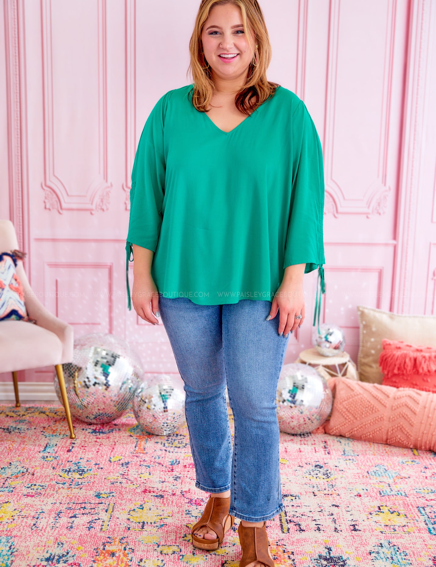 Pretty Precise Top - Emerald - LAST ONES FINAL SALE