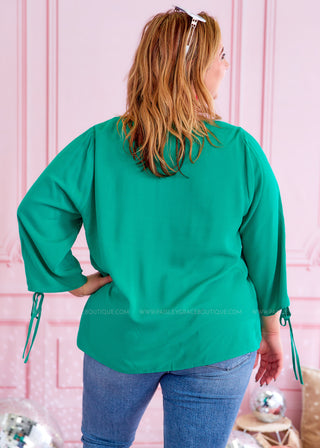 Pretty Precise Top - Emerald - FINAL SALE