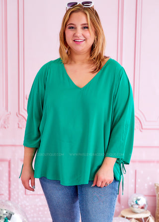 Pretty Precise Top - Emerald - FINAL SALE