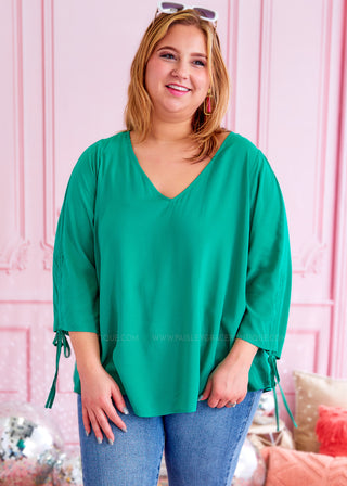 Pretty Precise Top - Emerald - FINAL SALE