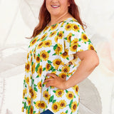 Sunflower Gazing Top* FINAL SALE *