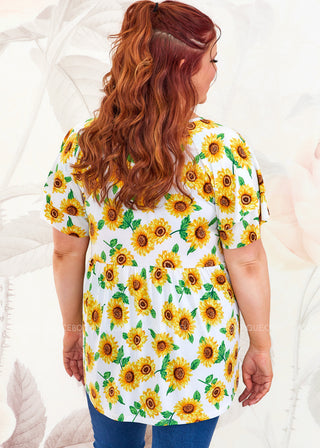 Sunflower Gazing Top - FINAL SALE