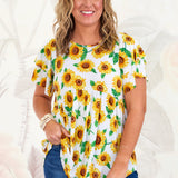 Sunflower Gazing Top* FINAL SALE *