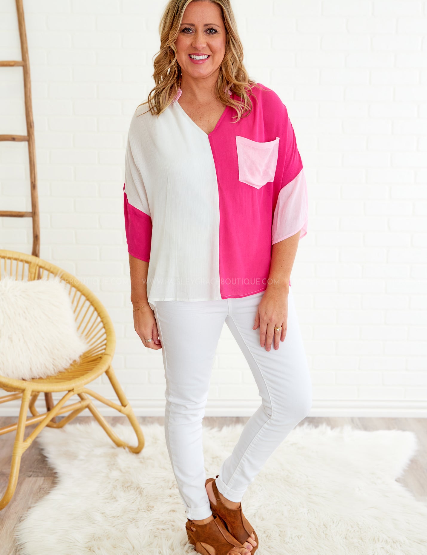 Where We Started Top - Hot Pink - LAST ONES FINAL SALE