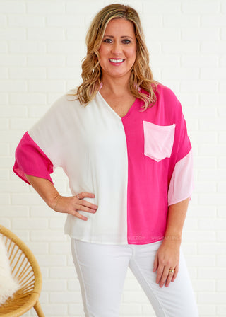 Where We Started Top - Hot Pink - FINAL SALE