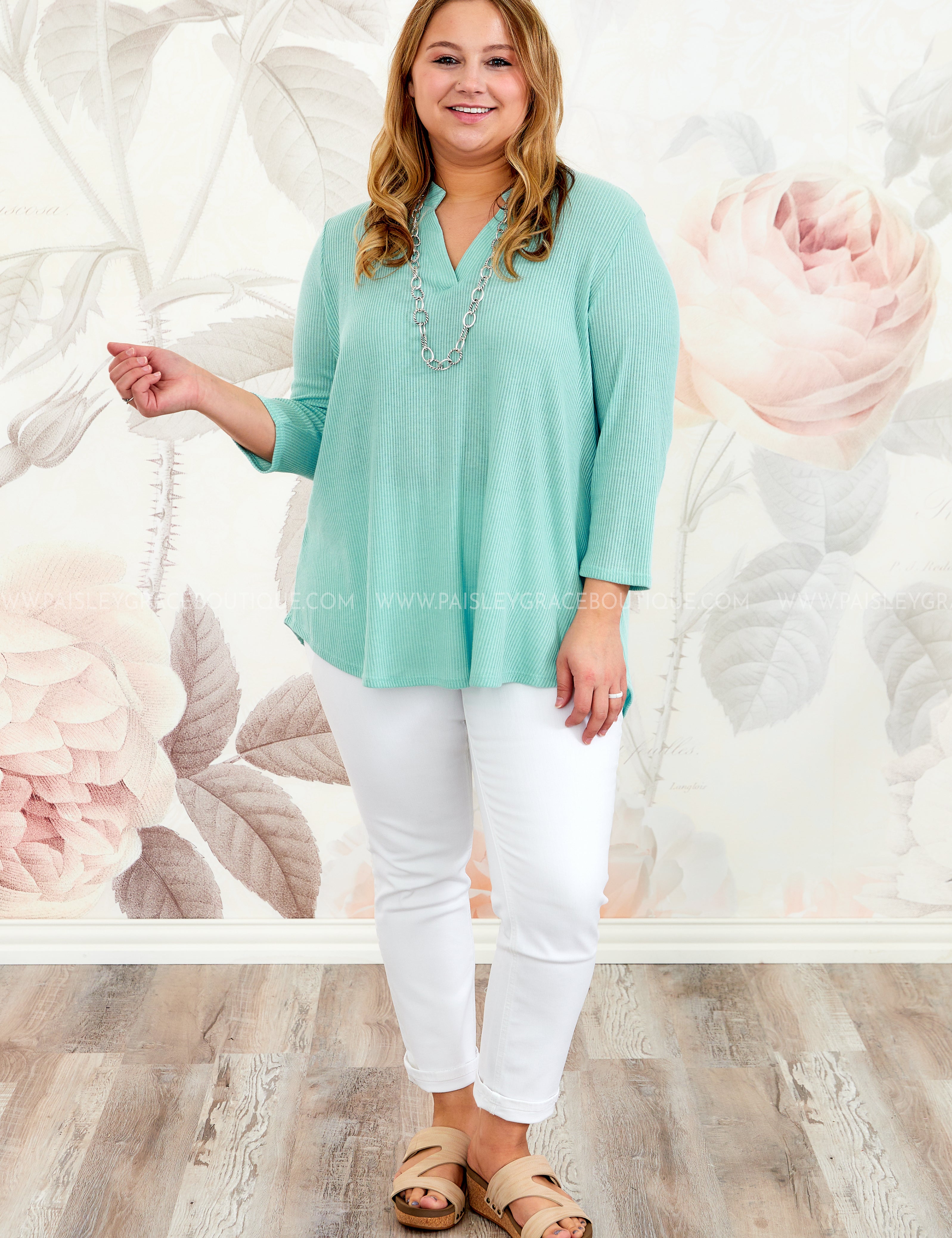 Close Call Top - Mint - LAST ONES FINAL SALE