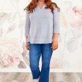 Close Call Top - Grey - LAST ONES FINAL SALE