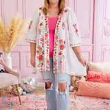 Chrisley Embroidered Kimono - LAST ONES FINAL SALE