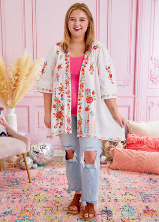 Chrisley Embroidered Kimono - FINAL SALE