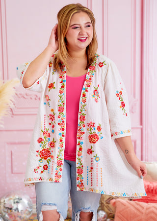 Chrisley Embroidered Kimono - FINAL SALE