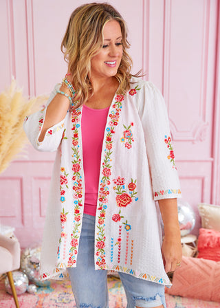 Chrisley Embroidered Kimono - FINAL SALE