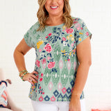 Sweeten the Deal Top - Sage* FINAL SALE *
