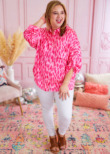 Never Say Never Top - Hot Pink - FINAL SALE