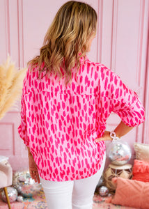 Never Say Never Top - Hot Pink - FINAL SALE