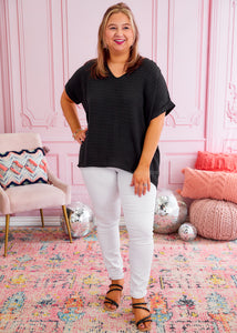 Just Like Spring Top - Black - FINAL SALE