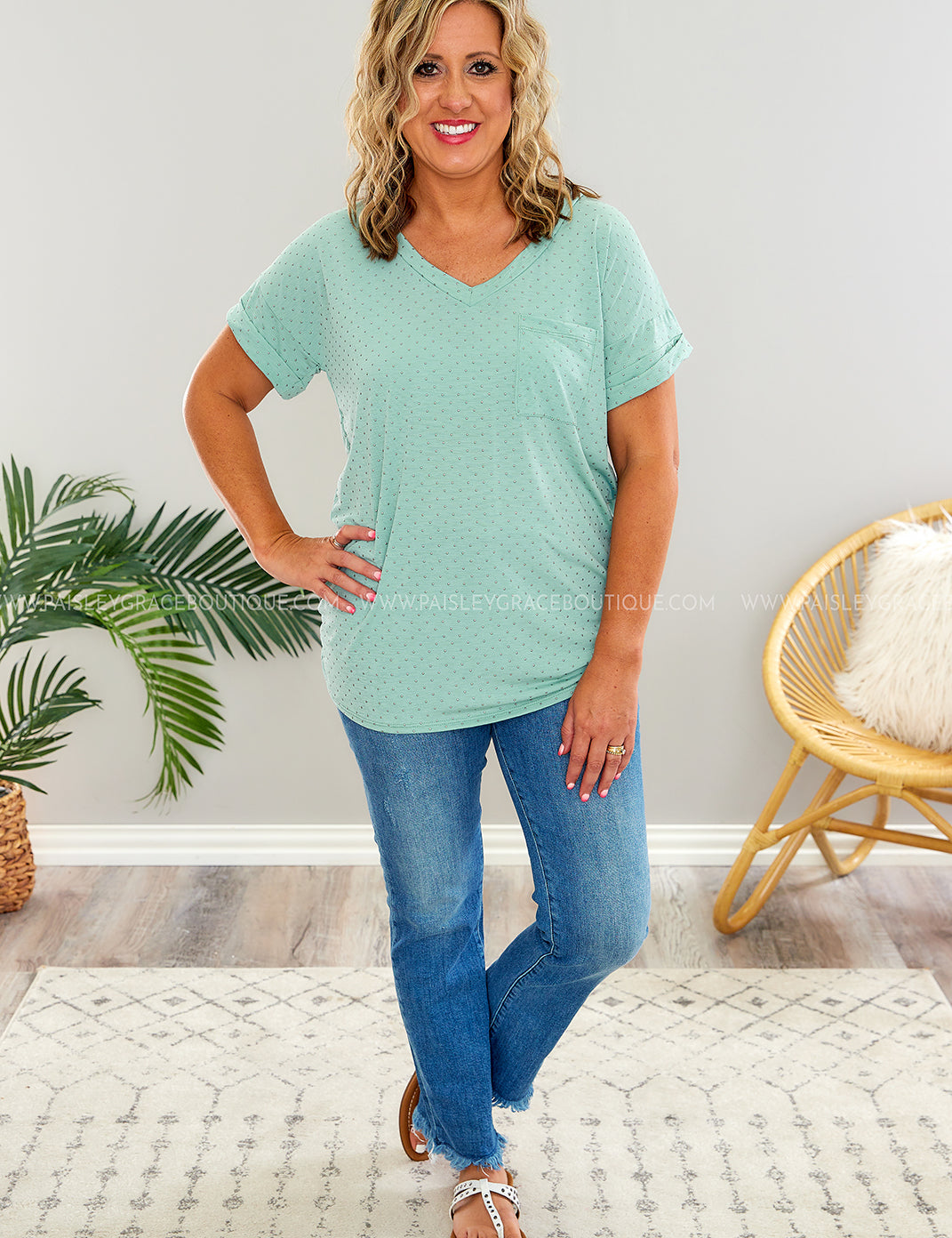 Love Me Better Top - Sage* LAST ONES FINAL SALE *