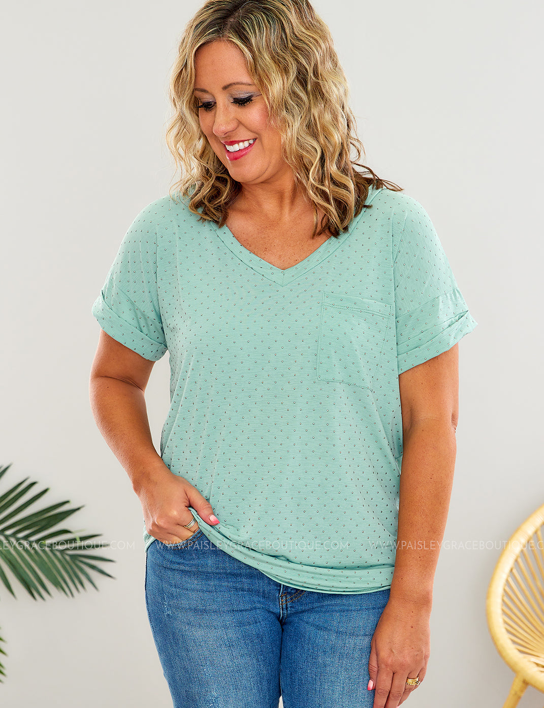 Love Me Better Top - Sage* LAST ONES FINAL SALE *