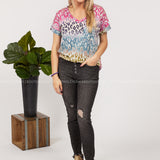 Basic Needs Tee- OMBRE - LAST ONES FINAL SALE
