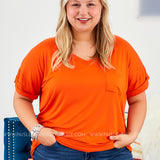 Basic Needs Tee - DEEP ORANGE - LAST ONES FINAL SALE