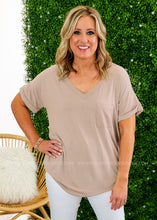 Load image into Gallery viewer, Basic Needs Tee - LIGHT TAUPE - LAST ONES FINAL SALE
