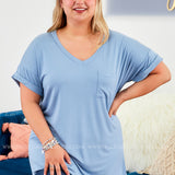 Basic Needs Tee - PERIWINKLE - LAST ONES FINAL SALE