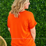 Basic Needs Tee - DEEP ORANGE - LAST ONES FINAL SALE