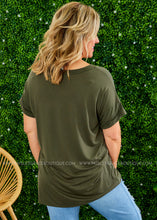 Load image into Gallery viewer, Basic Needs Tee - DARK OLIVE - LAST ONES FINAL SALE
