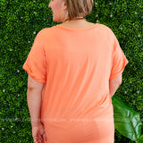 Basic Needs Tee - CORAL - LAST ONES FINAL SALE
