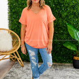 Basic Needs Tee - CORAL - LAST ONES FINAL SALE