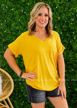 Load image into Gallery viewer, Basic Needs Tee - MARIGOLD - LAST ONES FINAL SALE

