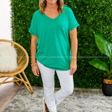 Basic Needs Tee - KELLY GREEN - LAST ONES FINAL SALE