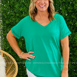 Basic Needs Tee - KELLY GREEN - LAST ONES FINAL SALE